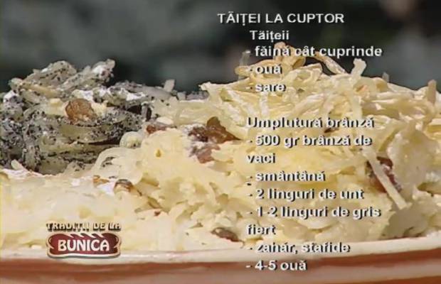 Taietei la cuptor