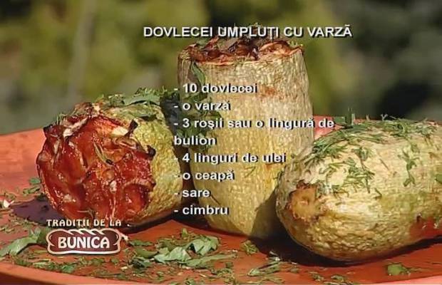 Dovlecei umpluti cu varza