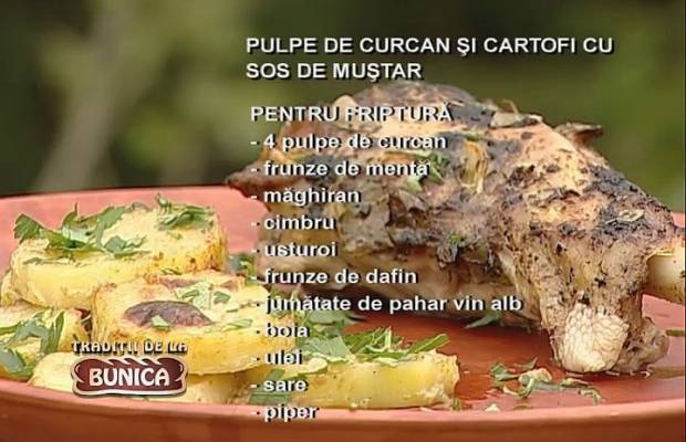 Pulpe de curcan la cuptor