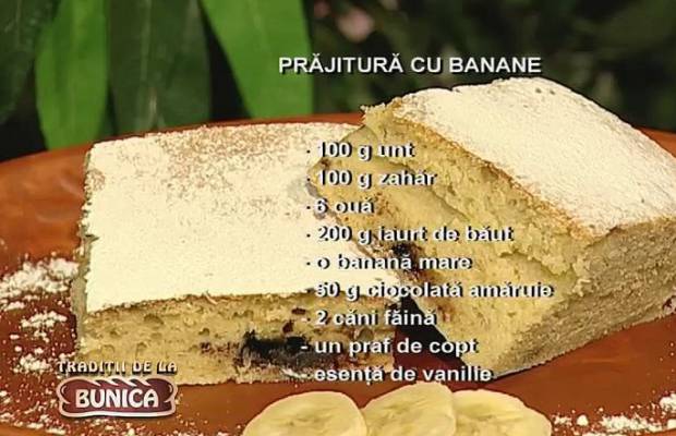 Prajitura cu banane