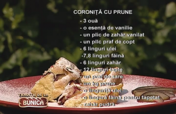 Coronita cu prune