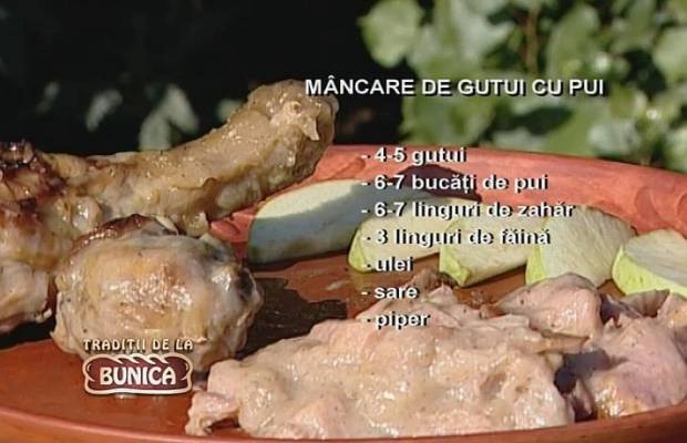 Mancare de gutui cu pui