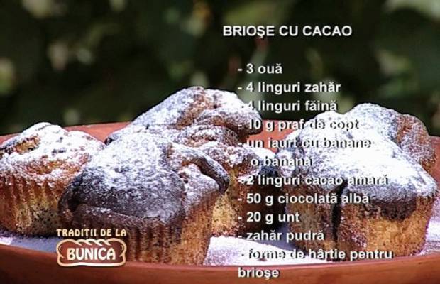 Briose cu cacao